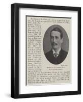 Sir Savile B Crossley, Baronet, New Paymaster-General-null-Framed Giclee Print