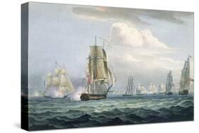Sir Sidney Smith's (1764-1840) Squadron Engaging a French Flotilla, 26th May, 1804-Thomas Whitcombe-Stretched Canvas