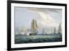 Sir Sidney Smith's (1764-1840) Squadron Engaging a French Flotilla, 26th May, 1804-Thomas Whitcombe-Framed Giclee Print