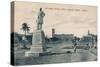 Sir Stuart (Steuar) Bailey's Statue, Dalhousie Square, Calcutta, C1910-null-Stretched Canvas