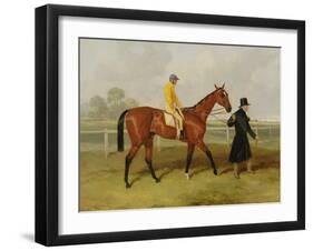 Sir Tatton Sykes (1772-1863) Leading in the Horse 'sir Tatton Sykes', with William Scott Up, 1846-Harry Hall-Framed Giclee Print