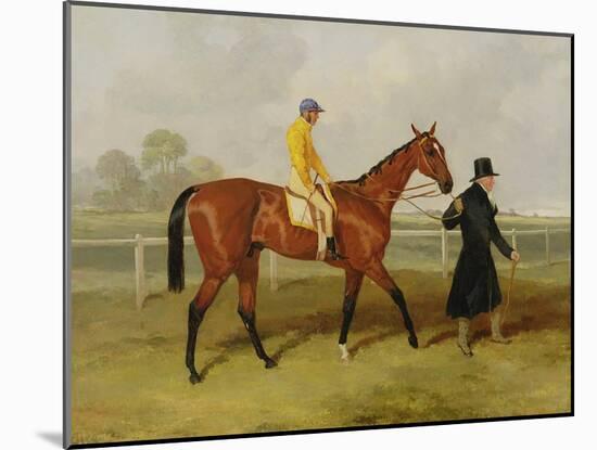 Sir Tatton Sykes (1772-1863) Leading in the Horse 'sir Tatton Sykes', with William Scott Up, 1846-Harry Hall-Mounted Giclee Print