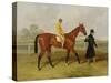 Sir Tatton Sykes (1772-1863) Leading in the Horse 'sir Tatton Sykes', with William Scott Up, 1846-Harry Hall-Stretched Canvas