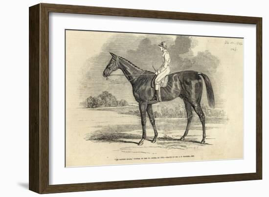 Sir Tatton Sykes', Winner of St. Leger, from 'The Illustrated London News', 26th September 1846-John Frederick Herring II-Framed Giclee Print