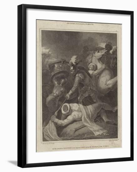 Sir Thomas Arundell Taking the Standard of the Turks-Robert Smirke-Framed Giclee Print