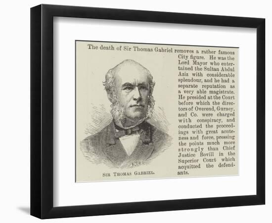 Sir Thomas Gabriel-null-Framed Giclee Print