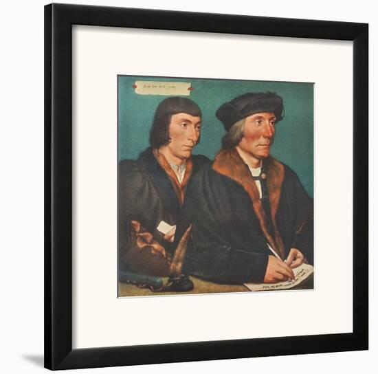Sir Thomas Godsalve and his Son-Hans Holbein the Younger-Framed Art Print