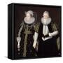 Sir Thomas Mansel (1556-1631) and Jane (Pole) Lady Mansel (Oil on Canvas)-English School-Framed Stretched Canvas