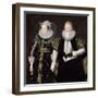 Sir Thomas Mansel (1556-1631) and Jane (Pole) Lady Mansel (Oil on Canvas)-English School-Framed Giclee Print