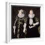Sir Thomas Mansel (1556-1631) and Jane (Pole) Lady Mansel (Oil on Canvas)-English School-Framed Giclee Print