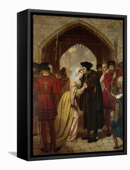 Sir Thomas Moore's Farewell to His Daughter-Edward Matthew Ward-Framed Stretched Canvas