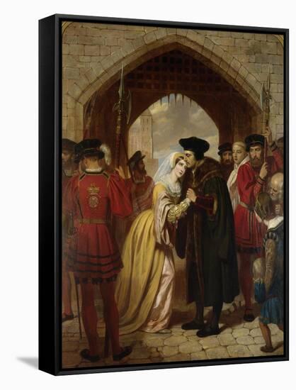 Sir Thomas Moore's Farewell to His Daughter-Edward Matthew Ward-Framed Stretched Canvas