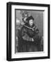 Sir Thomas More (1477-1535) (Engraving)-Hans Holbein the Younger-Framed Giclee Print