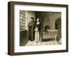 Sir Thomas More (1478-153) and His Daughter, Margaret, 19th Century-R Anderson-Framed Giclee Print