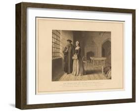 'Sir Thomas More and his Daughter Margaret', (1878)-Robert Anderson-Framed Giclee Print