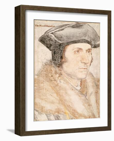 Sir Thomas More by Hans Holbein the Younger-Fine Art-Framed Photographic Print