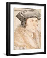 Sir Thomas More by Hans Holbein the Younger-Fine Art-Framed Photographic Print