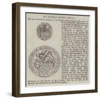 Sir Thomas More's Seals-null-Framed Giclee Print