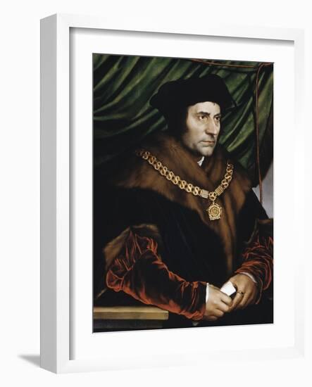 Sir Thomas More-Hans Holbein the Younger-Framed Giclee Print