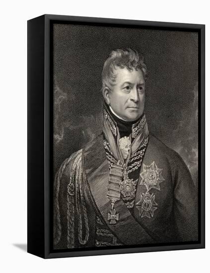 Sir Thomas Picton, Engraved by Peltro William Tomkins (1760-1840), from 'National Portrait…-Sir William Beechey-Framed Stretched Canvas