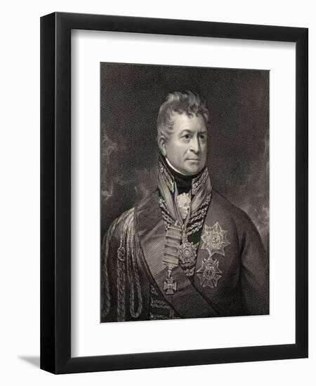 Sir Thomas Picton, Engraved by Peltro William Tomkins (1760-1840), from 'National Portrait…-Sir William Beechey-Framed Giclee Print