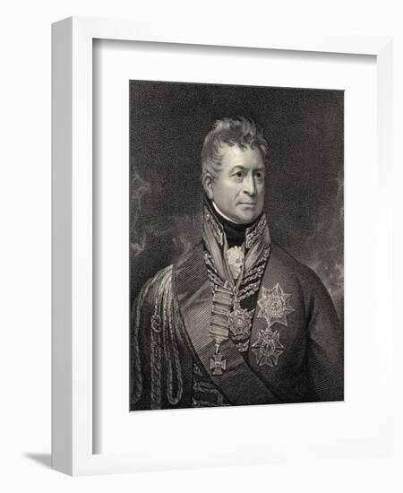 Sir Thomas Picton, Engraved by Peltro William Tomkins (1760-1840), from 'National Portrait…-Sir William Beechey-Framed Giclee Print