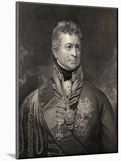 Sir Thomas Picton, Engraved by Peltro William Tomkins (1760-1840), from 'National Portrait…-Sir William Beechey-Mounted Giclee Print