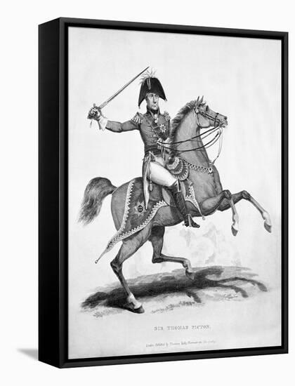 Sir Thomas Picton, Engraved by Samuel Mitan, 1815-George Jones-Framed Stretched Canvas