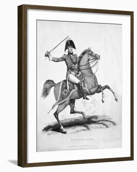 Sir Thomas Picton, Engraved by Samuel Mitan, 1815-George Jones-Framed Giclee Print