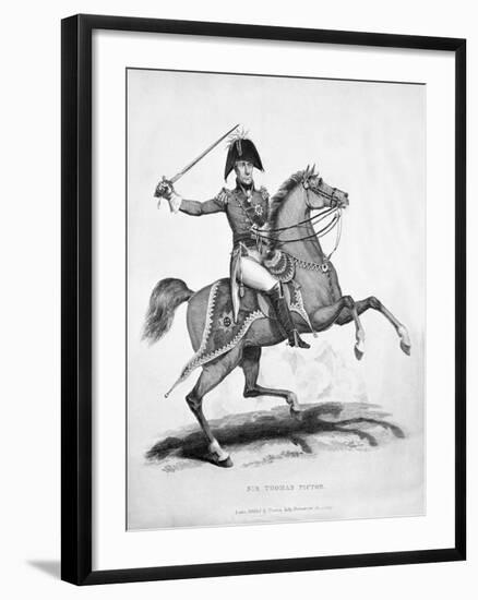 Sir Thomas Picton, Engraved by Samuel Mitan, 1815-George Jones-Framed Giclee Print