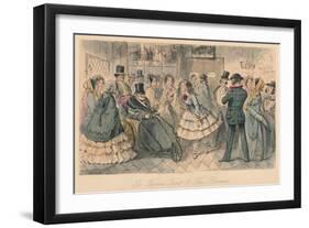 'Sir Thomas Trout & The Bloomer', 1854-John Leech-Framed Giclee Print