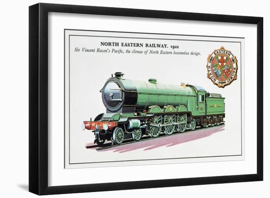 Sir Vincent Raven's Pacific, North Eastern Railway, 1922-null-Framed Premium Giclee Print