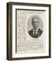 Sir W H Rattigan, New Mp for the Ne Division of Lanarkshire-null-Framed Giclee Print