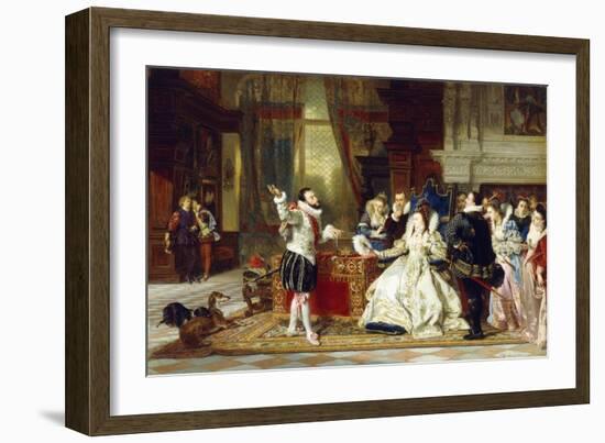 Sir Walter Raleigh and Queen Elizabeth, 1875-Charles Edouard Boutibonne-Framed Giclee Print