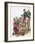 Sir Walter Raleigh and the Potato in Ireland (Gouache on Paper)-Peter Jackson-Framed Giclee Print