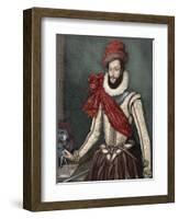 Sir Walter Raleigh (C. 1554-1618).-Tarker-Framed Giclee Print