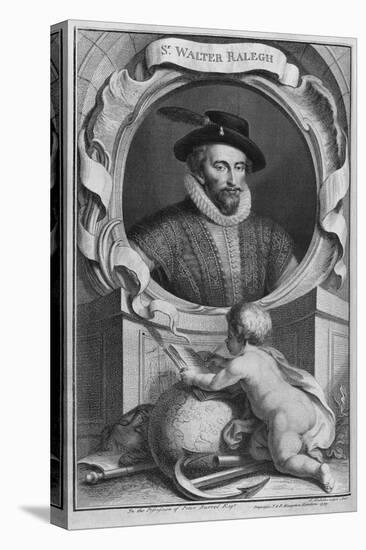 Sir Walter Raleigh, English Explorer-Middle Temple Library-Stretched Canvas