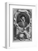 Sir Walter Raleigh, English Explorer-Middle Temple Library-Framed Photographic Print