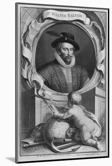 Sir Walter Raleigh, English Explorer-Middle Temple Library-Mounted Photographic Print