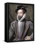 Sir Walter Raleigh, English writer, poet, courtier, adventurer and explorer, (1821)-J Fitler-Framed Stretched Canvas