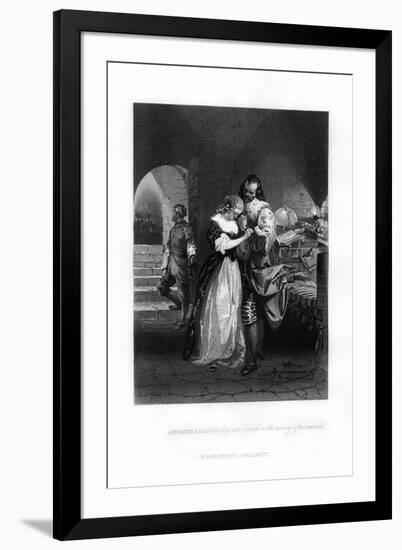 Sir Walter Raleigh Parting His Wife on the Morning of His Execution, 1618-null-Framed Giclee Print