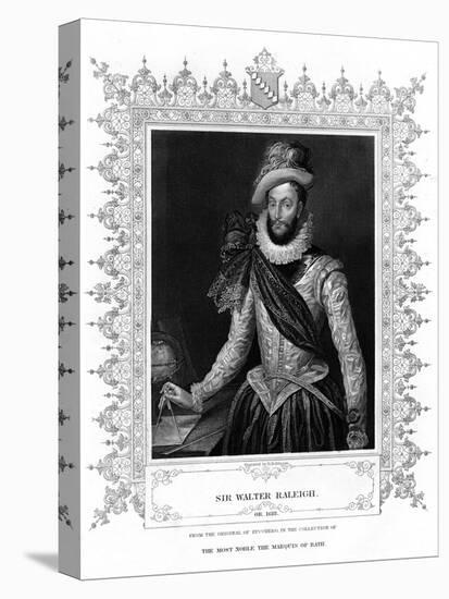 Sir Walter Raleigh, Writer, Poet, Courtier and Explorer-H Robinson-Stretched Canvas