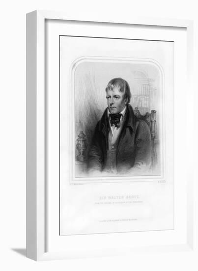 Sir Walter Scott, 1st Baronet, Scottish Historical Novelist and Poet, 1870-John Watson-Gordon-Framed Giclee Print