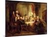 Sir Walter Scott and His Literary Friends at Abbotsford-Thomas Faed-Mounted Giclee Print
