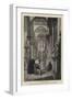 Sir Walter Scott Inspecting the Tombs of Michael Angelo and Dante in Santa Croce, Florence-null-Framed Giclee Print