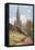 Sir Walter Scott's Monument from the East Princes Street Gardens-John Fulleylove-Framed Stretched Canvas