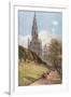 Sir Walter Scott's Monument from the East Princes Street Gardens-John Fulleylove-Framed Giclee Print