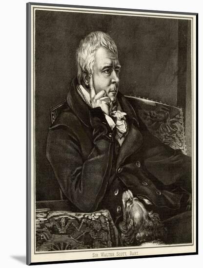 Sir Walter Scott-null-Mounted Art Print