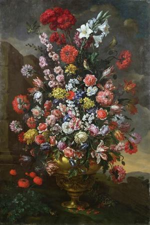 Lilies, Tulips, Carnations, Peonies, Convolvuli and Other Flowers, 1718