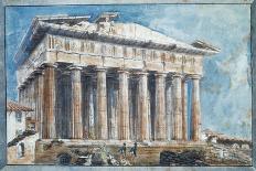 The Removal of the Sculptures from the Pediments of the Parthenon-Sir William Gell-Mounted Giclee Print